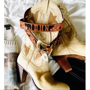 Vintage leather belt